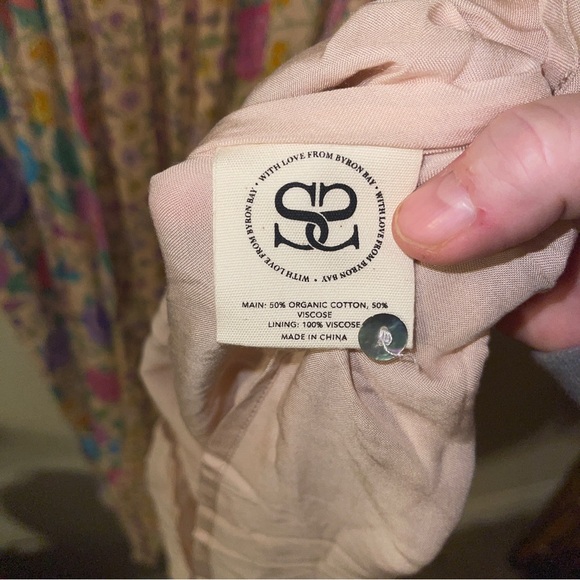 NWT Spell Mossy Patchwork Boho Dress Size L - Picture 5 of 8